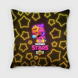 Подушка квадратная Brawl Stars Sandy, цвет: 3D-принт