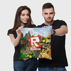 Подушка квадратная ROBLOX, цвет: 3D-принт — фото 2
