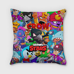 Подушка квадратная BRAWL STARS CROW