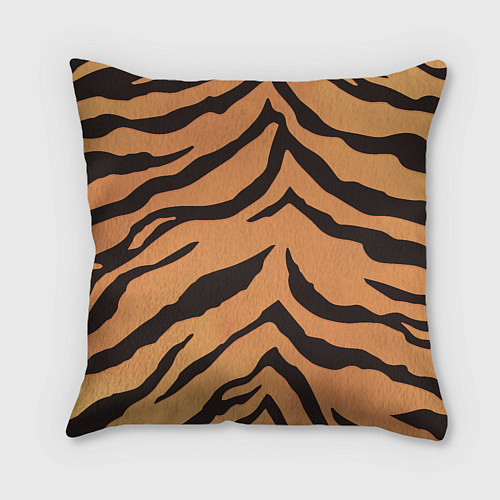 Подушка квадратная Тигриный камуфляж / 3D-принт – фото 2
