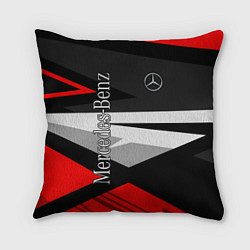 Подушка квадратная Mercedes-Benz, цвет: 3D-принт