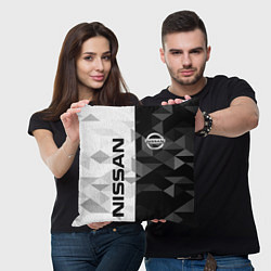 Подушка квадратная NISSAN, цвет: 3D-принт — фото 2