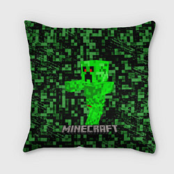 Подушка квадратная MINECRAFT CREEPER, цвет: 3D-принт