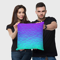 Подушка квадратная ПЕРЛАМУТР, цвет: 3D-принт — фото 2