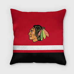 Подушка квадратная Chicago Blackhawks, цвет: 3D-принт