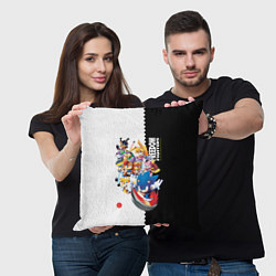 Подушка квадратная СОНИК, цвет: 3D-принт — фото 2