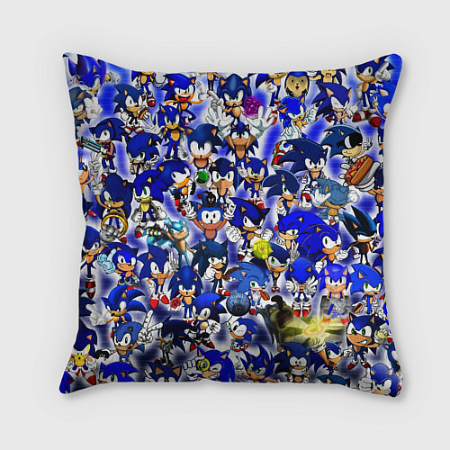 Подушка квадратная All of Sonic / 3D-принт – фото 2