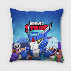 Подушка квадратная BRAWL STARS CROW, цвет: 3D-принт