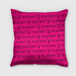 Подушка квадратная PLAYBOY, цвет: 3D-принт