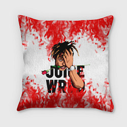 Подушка квадратная Juice WRLD, цвет: 3D-принт