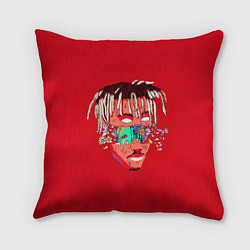 Подушка квадратная Juice WRLD, цвет: 3D-принт