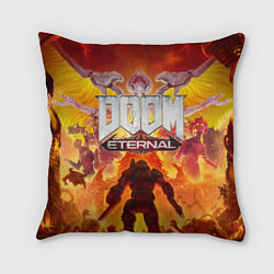 Подушка квадратная DOOM Eternal, цвет: 3D-принт