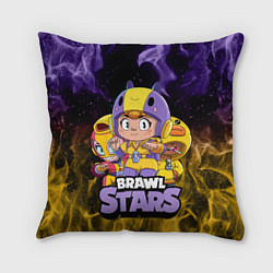 Подушка квадратная BRAWL STARS BEA, цвет: 3D-принт