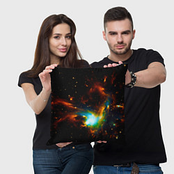 Подушка квадратная Галактика, цвет: 3D-принт — фото 2