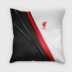 Подушка квадратная Liverpool F C, цвет: 3D-принт