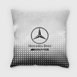 Подушка квадратная Mercedes-Benz, цвет: 3D-принт