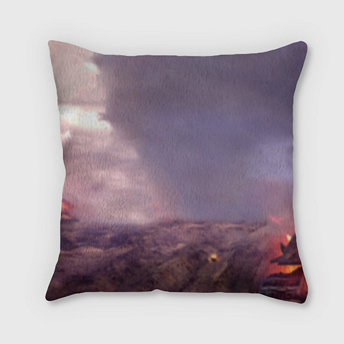 Подушка квадратная Танк / 3D-принт – фото 2