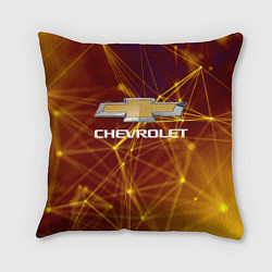 Подушка квадратная Chevrolet, цвет: 3D-принт