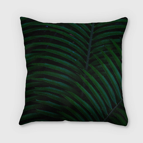 Подушка квадратная Пальмовые листья / 3D-принт – фото 2