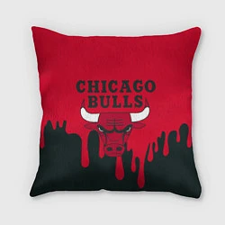Подушка квадратная Chicago Bulls, цвет: 3D-принт