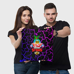 Подушка квадратная BRAWL STARS NEW SPROUT 3, цвет: 3D-принт — фото 2