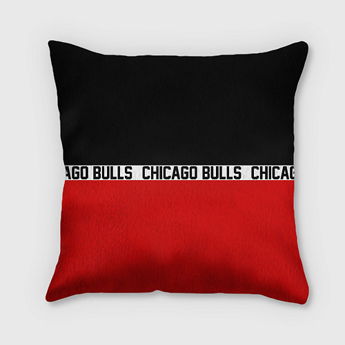 Подушка квадратная CHICAGO BULLS / 3D-принт – фото 2