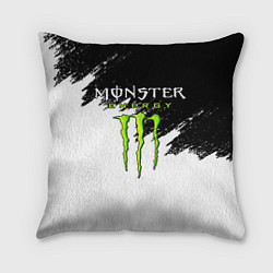 Подушка квадратная MONSTER ENERGY, цвет: 3D-принт