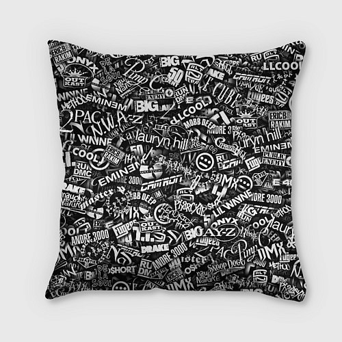 Подушка квадратная Top Hip Hop / 3D-принт – фото 2