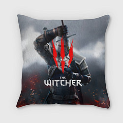 Подушка квадратная The Witcher, цвет: 3D-принт