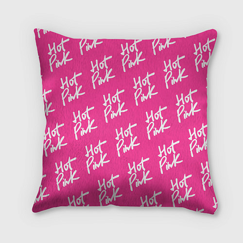 Подушка квадратная HOT PINK / 3D-принт – фото 2
