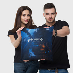 Подушка квадратная HORIZON ZERO DAWN, цвет: 3D-принт — фото 2