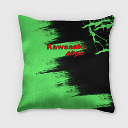 Подушка квадратная Kawasaki, цвет: 3D-принт