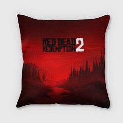 Подушка квадратная Red Dead Redemption 2, цвет: 3D-принт