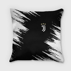 Подушка квадратная JUVENTUS, цвет: 3D-принт