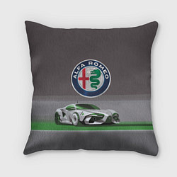 Подушка квадратная Alfa Romeo motorsport, цвет: 3D-принт
