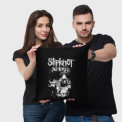 Подушка квадратная Slipknot, цвет: 3D-принт — фото 2