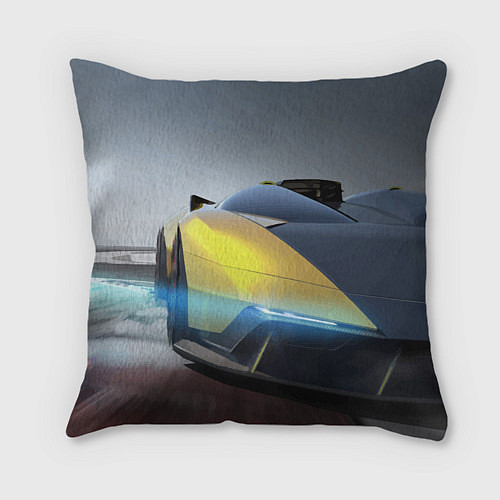 Подушка квадратная Lamborghini - Italy / 3D-принт – фото 2