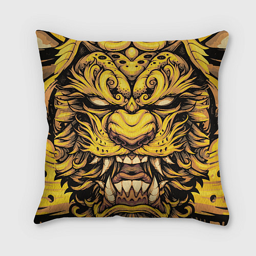 Подушка квадратная Тигровая маска Ханья / 3D-принт – фото 2