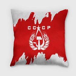 Подушка квадратная СССР, цвет: 3D-принт