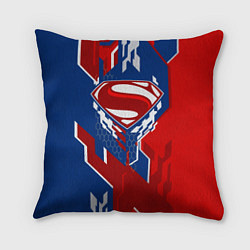 Подушка квадратная Знак Супермен, цвет: 3D-принт