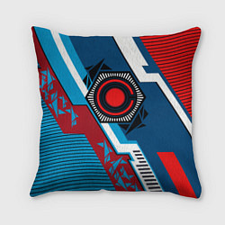 Подушка квадратная Cyborg logo, цвет: 3D-принт