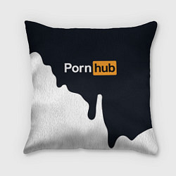 Подушка квадратная Pornhub, цвет: 3D-принт