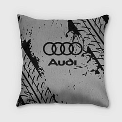 Подушка квадратная AUDI АУДИ, цвет: 3D-принт