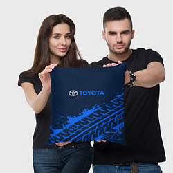 Подушка квадратная TOYOTA ТОЙОТА, цвет: 3D-принт — фото 2