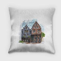 Подушка квадратная Амстердам, цвет: 3D-принт