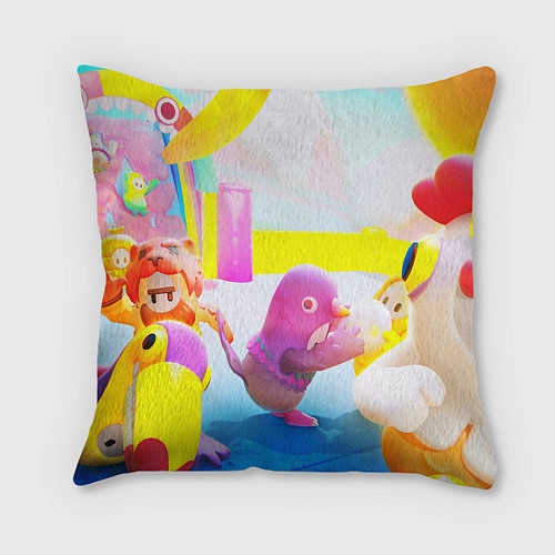 Подушка квадратная FALL GAYS ФОЛЛ ГАЙС / 3D-принт – фото 2