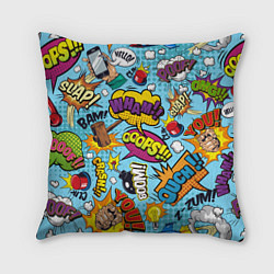 Подушка квадратная Pop art comics, цвет: 3D-принт