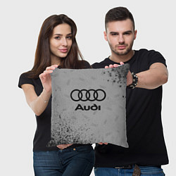 Подушка квадратная AUDI АУДИ, цвет: 3D-принт — фото 2