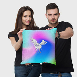 Подушка квадратная Пегас Гелиос, цвет: 3D-принт — фото 2