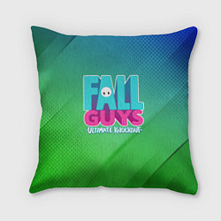 Подушка квадратная FALL GUYS, цвет: 3D-принт